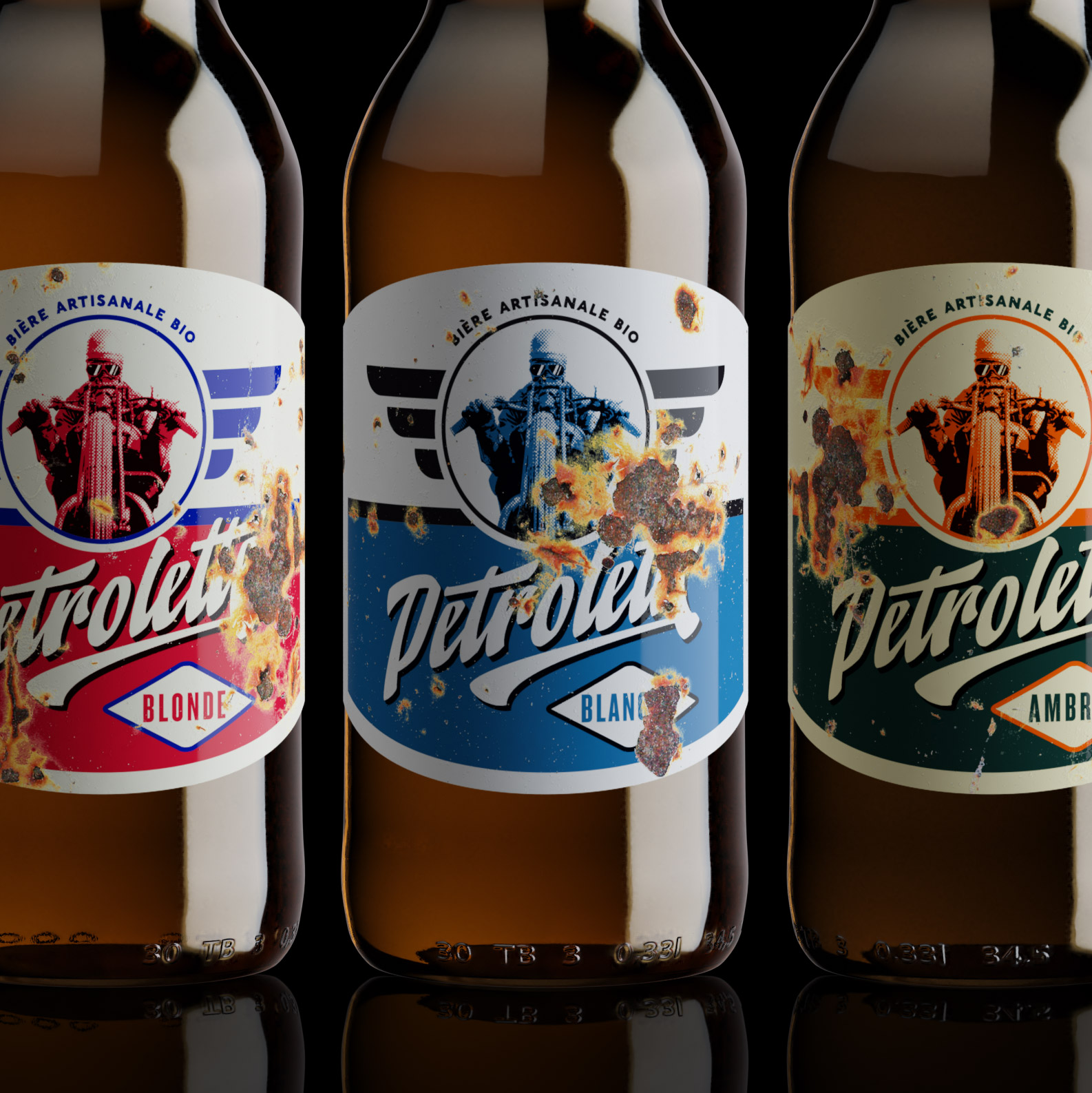 這款啤酒的標簽設計故意弄得比較舊(圖2)