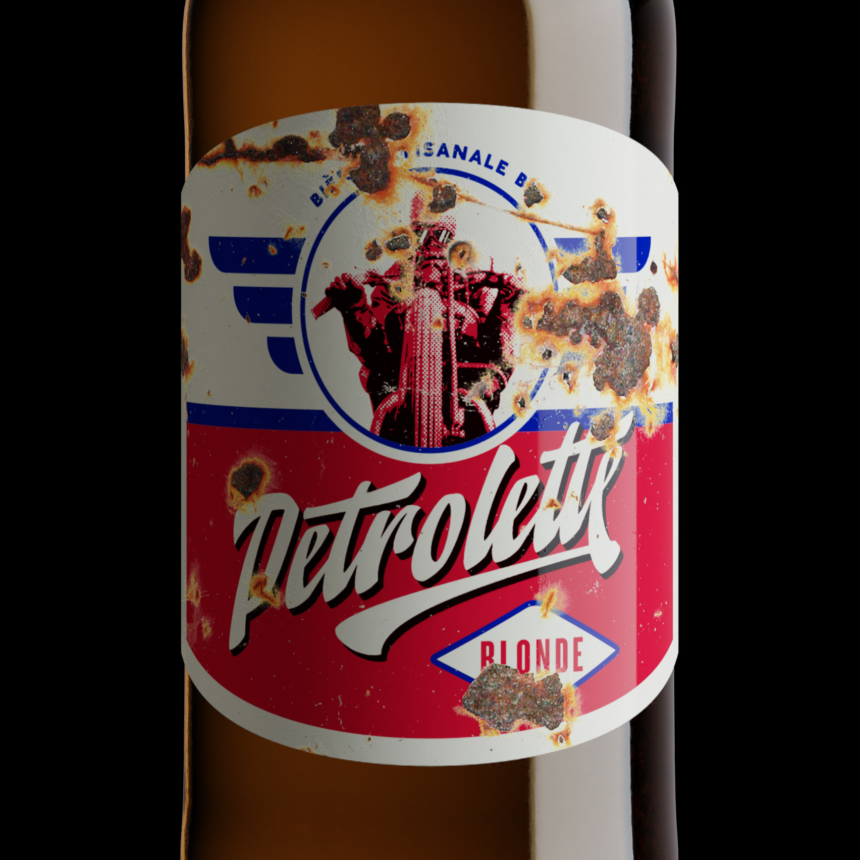 這款啤酒的標簽設計故意弄得比較舊(圖4)