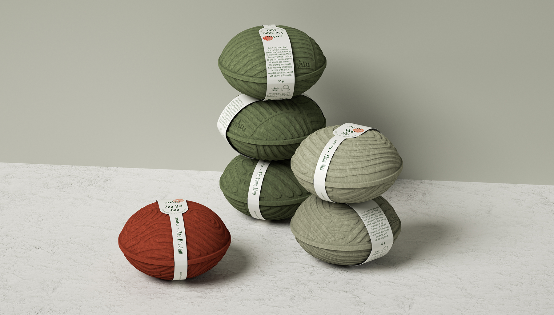 紙漿壓模做的茶葉包裝非常環保(圖1)