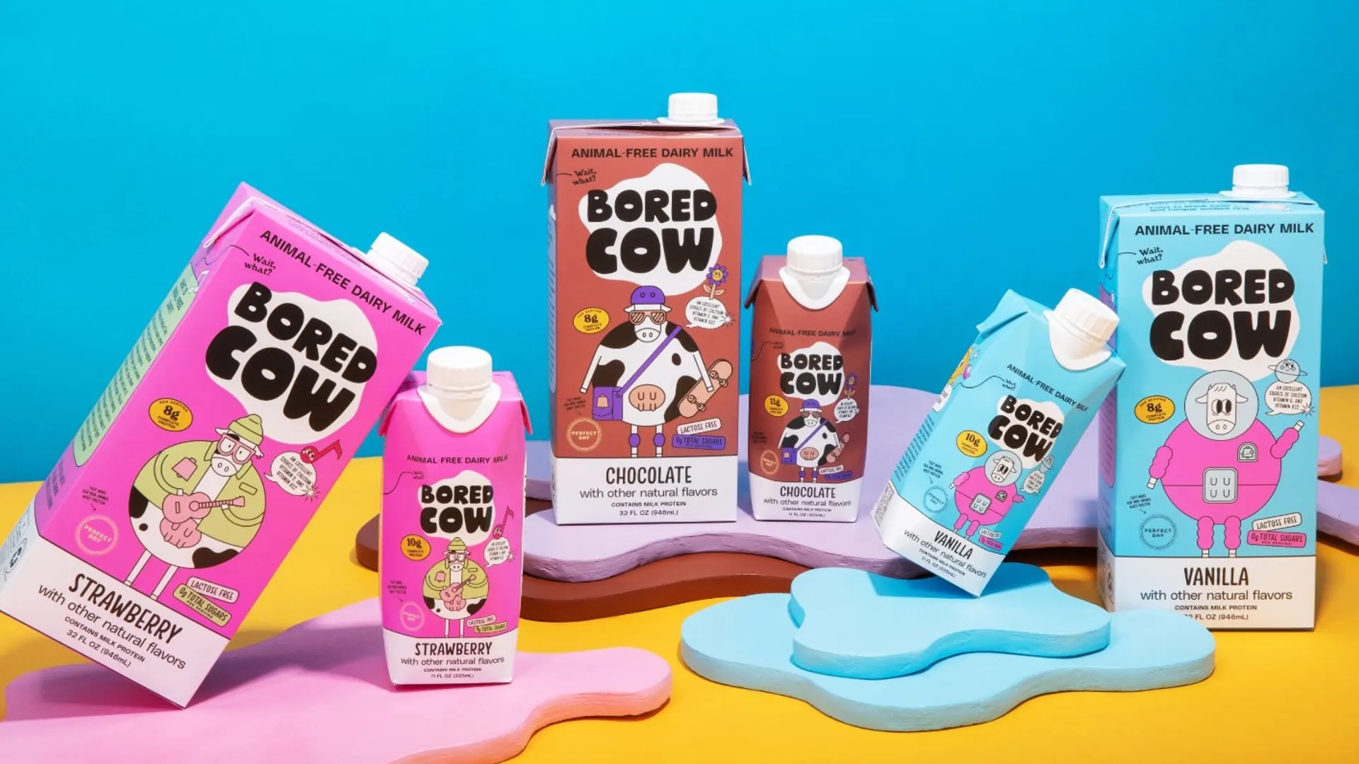 以漫畫風(fēng)格呈現(xiàn)的牛奶包裝設(shè)計(jì)(圖1) 以漫畫風(fēng)格呈現(xiàn)的牛奶包裝設(shè)計(jì)(圖1)