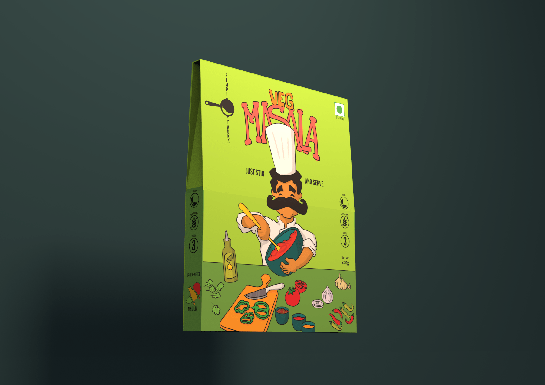  Simpli Tadka系列咖喱包裝設計欣賞(圖3)