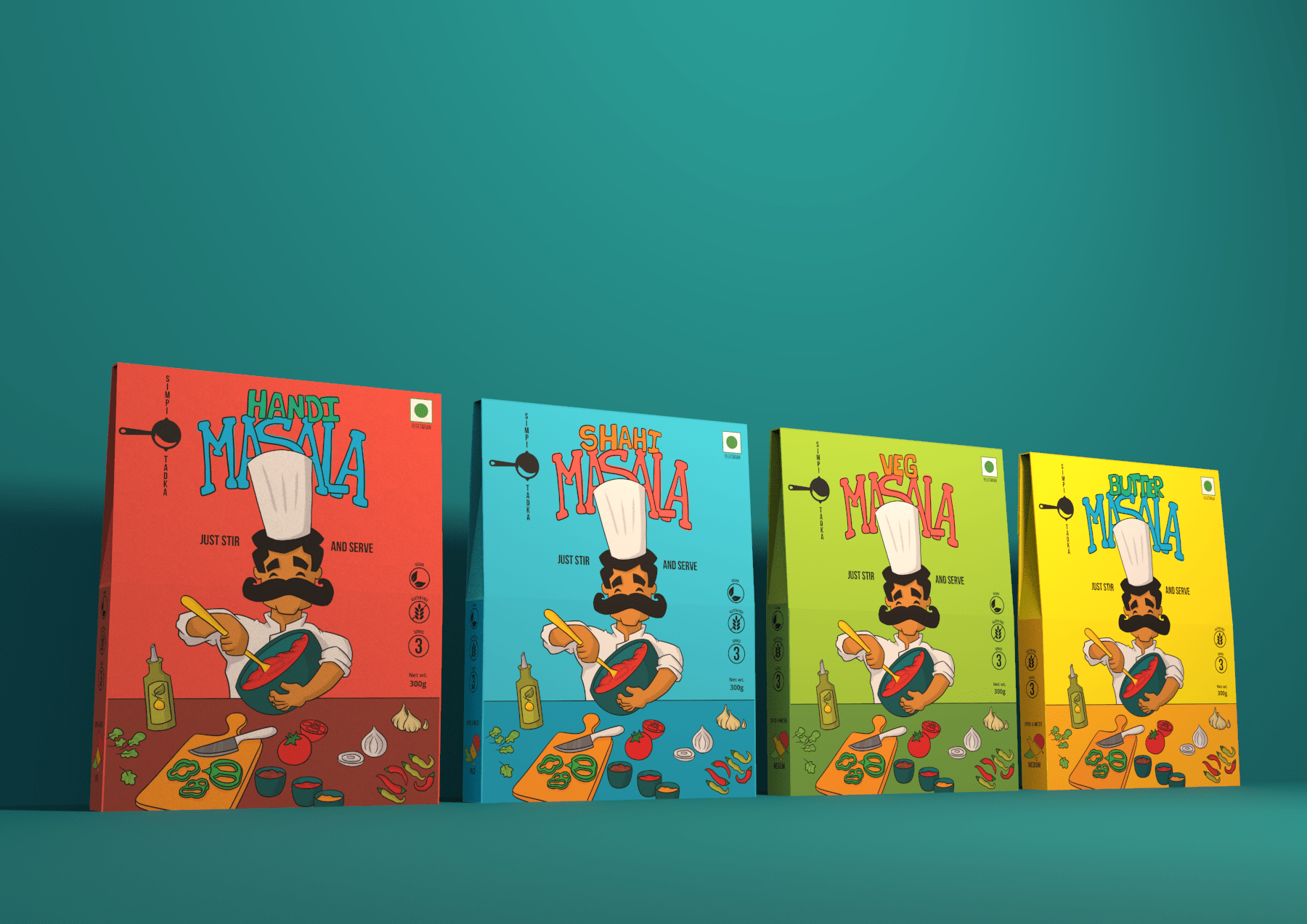  Simpli Tadka系列咖喱包裝設計欣賞(圖2)