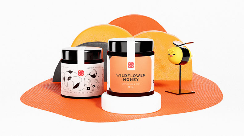 蜂蜜創(chuàng)意包裝設(shè)計(jì)作品欣賞(圖4)