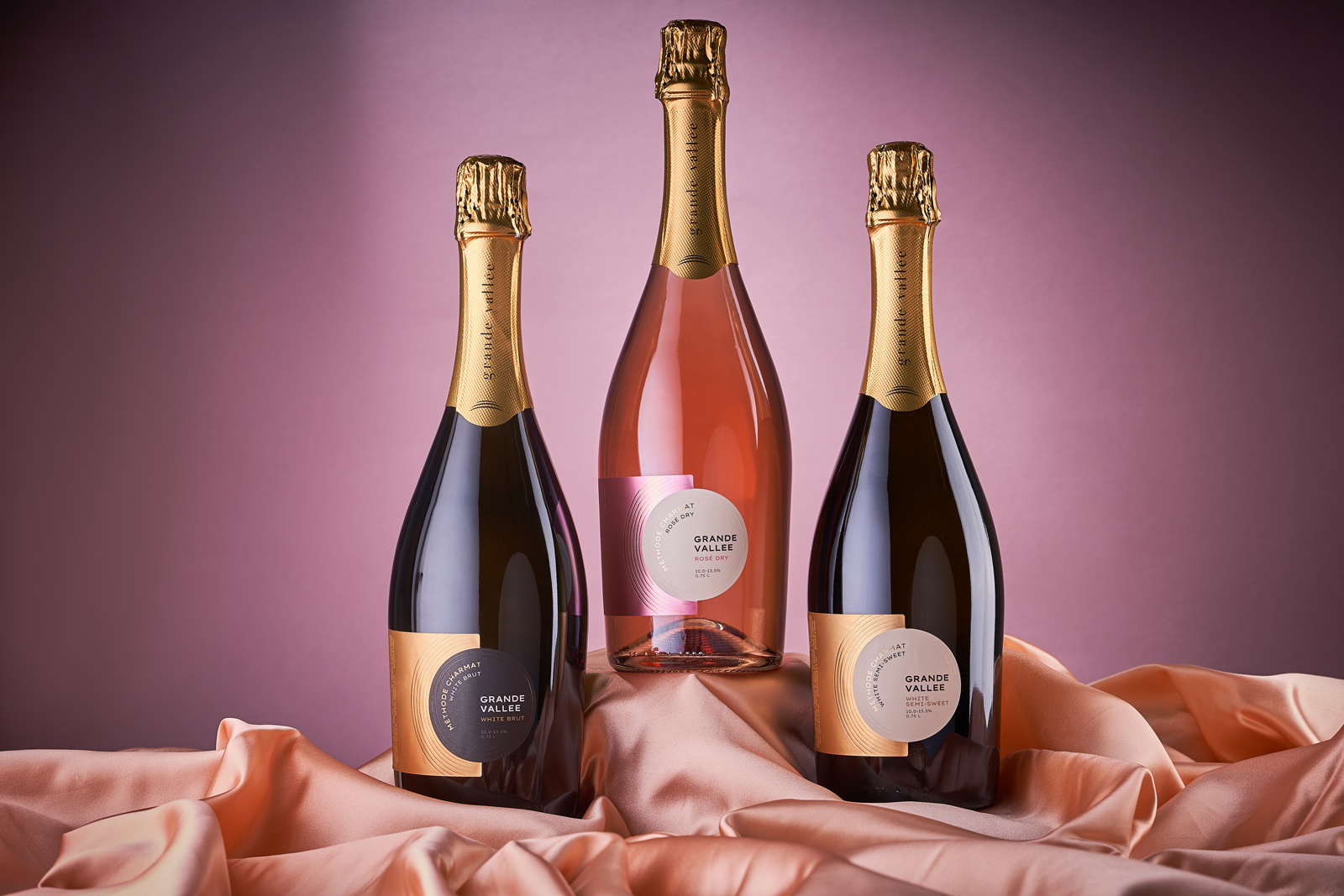 現代簡潔的起泡酒包裝設計參考(圖1)