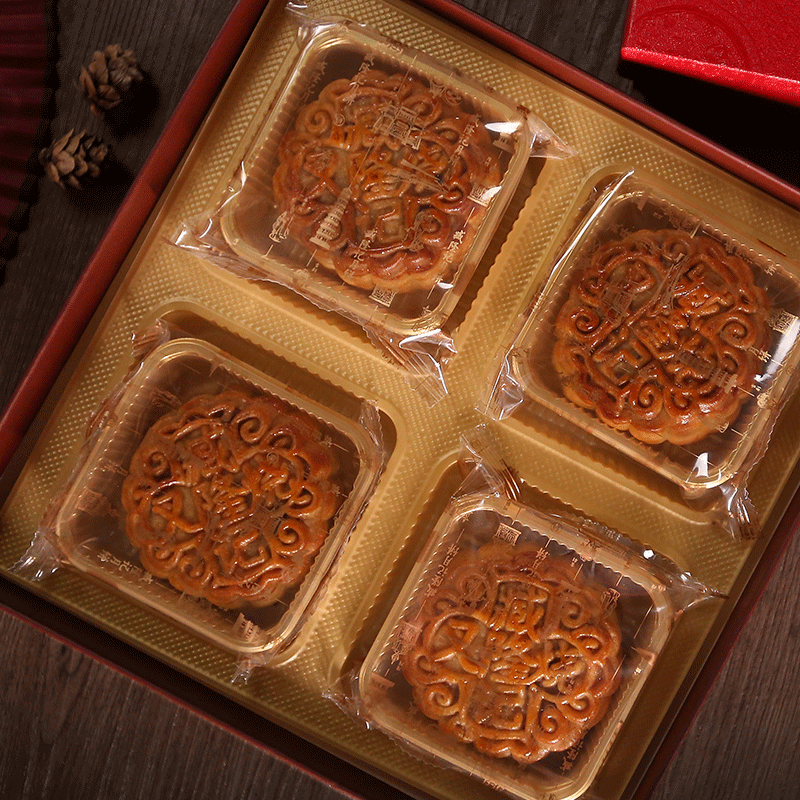 臧隆記 哈密瓜廣式月餅 500g 禮盒裝包裝禮盒產品包裝創意設計欣賞(圖4)