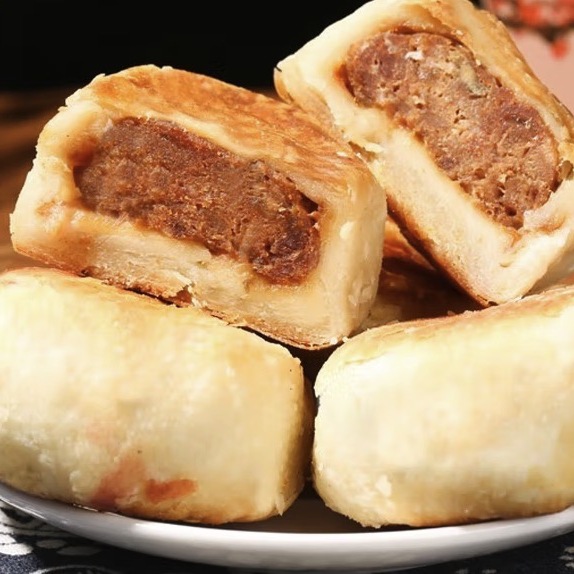 光明邨 鮮肉蘇式月餅 3個包裝禮盒產品包裝創意設計欣賞(圖5)