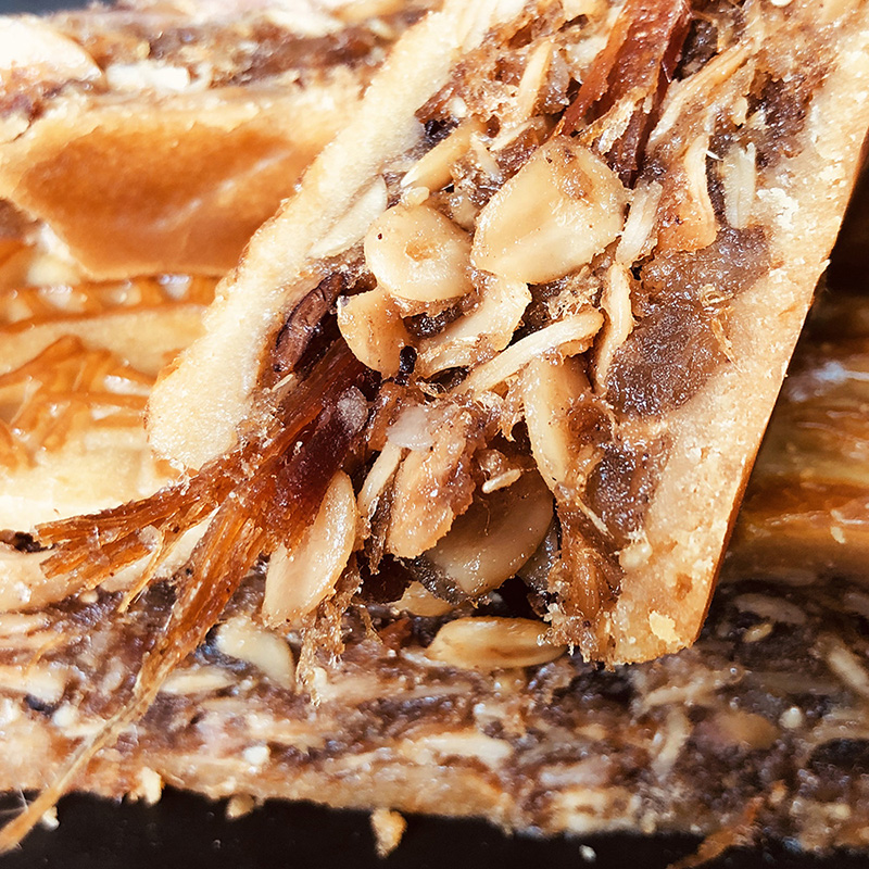 竹園島 廣式伍仁金腿大月餅 1kg 禮盒裝包裝禮盒產品包裝創意設計欣賞(圖4)