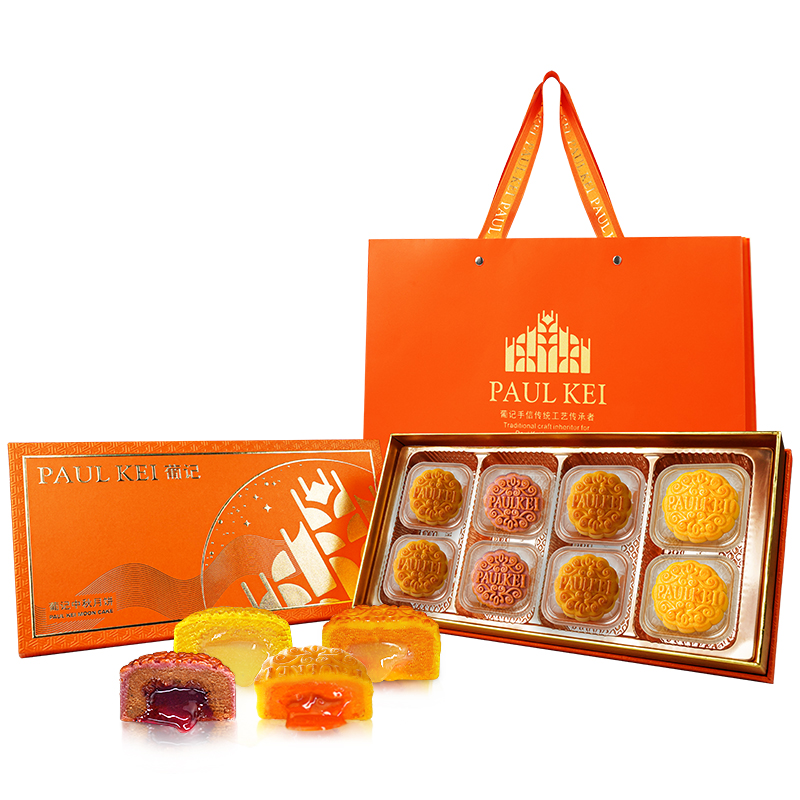 葡記 四味流心月餅 8餅4味 400g包裝禮盒產品包裝創意設計欣賞(圖1)