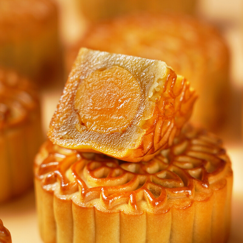 葡記 雙黃白蓮蓉廣式月餅包裝禮盒產品包裝創意設計欣賞(圖5)