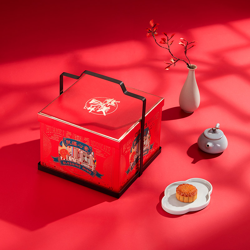 Huamei 華美 祝福心意 廣式月餅 12餅5味 1kg包裝禮盒產品包裝創意設計欣賞(圖3)