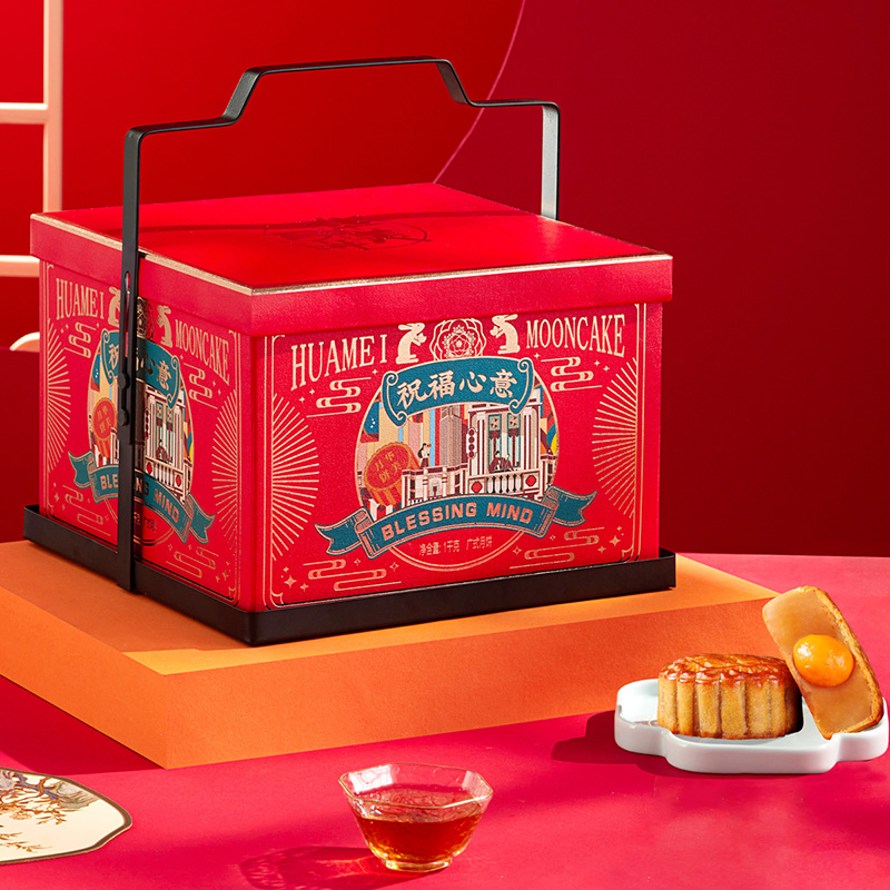 Huamei 華美 祝福心意 廣式月餅 12餅5味 1kg包裝禮盒產品包裝創意設計欣賞(圖4)