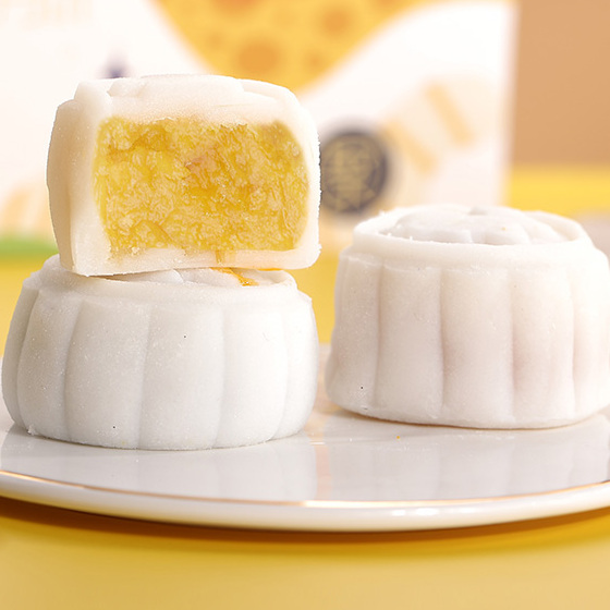 Angel 安琪 思圓冰皮月餅 6餅3味 420g 禮盒裝包裝禮盒產(chǎn)品包裝創(chuàng)意設(shè)計欣賞(圖4)