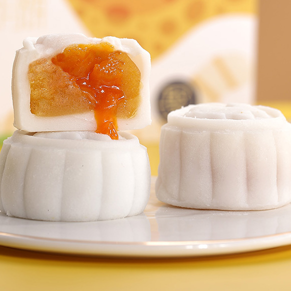 Angel 安琪 思圓冰皮月餅 6餅3味 420g 禮盒裝包裝禮盒產(chǎn)品包裝創(chuàng)意設(shè)計欣賞(圖3)