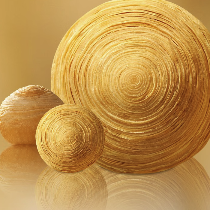 南臺月 蓮蓉蛋黃酥皮潮式月餅 560g包裝禮盒產品包裝創意設計欣賞(圖4)