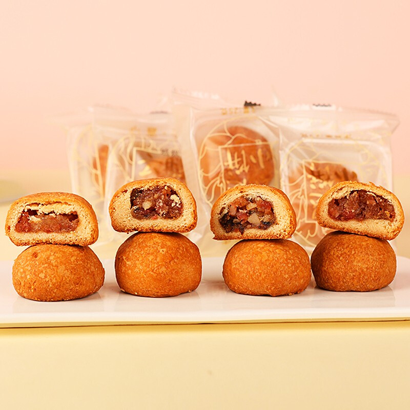 啊本 云腿小餅 滇式月餅 40餅4味 1kg 禮盒裝包裝禮盒產品包裝創意設計欣賞(圖2)