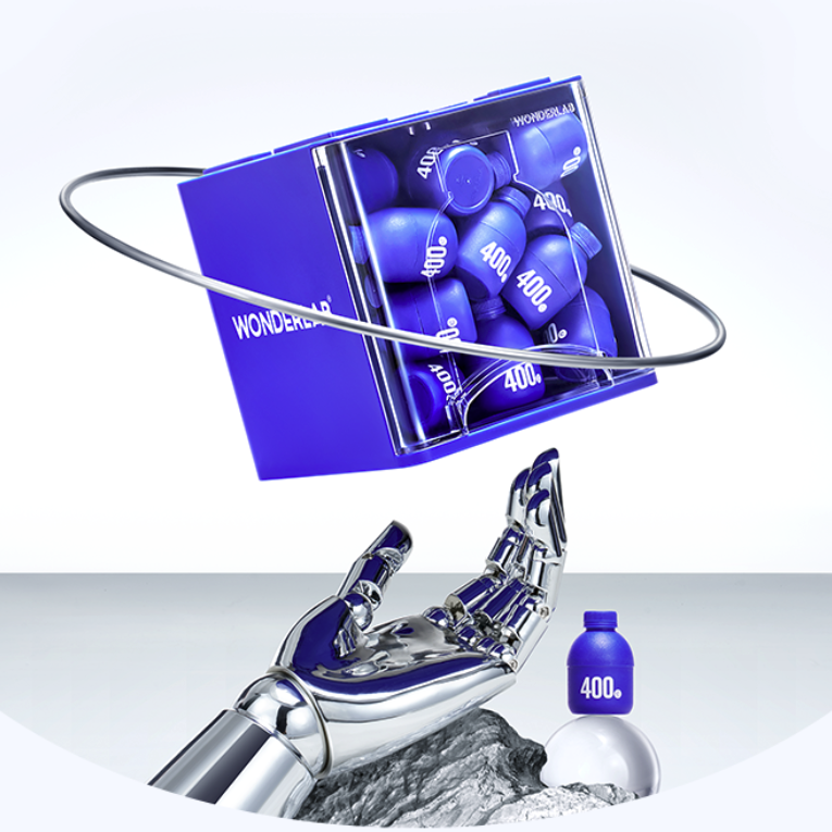 WONDERLAB 益生菌固體飲料 2g*14瓶保健產(chǎn)品包裝創(chuàng)意設(shè)計(jì)欣賞(圖2)