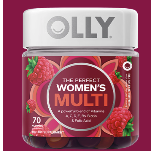 OLLY 維她秘密罐 多汁漿果味 70粒保健產品包裝創意設計欣賞(圖3)