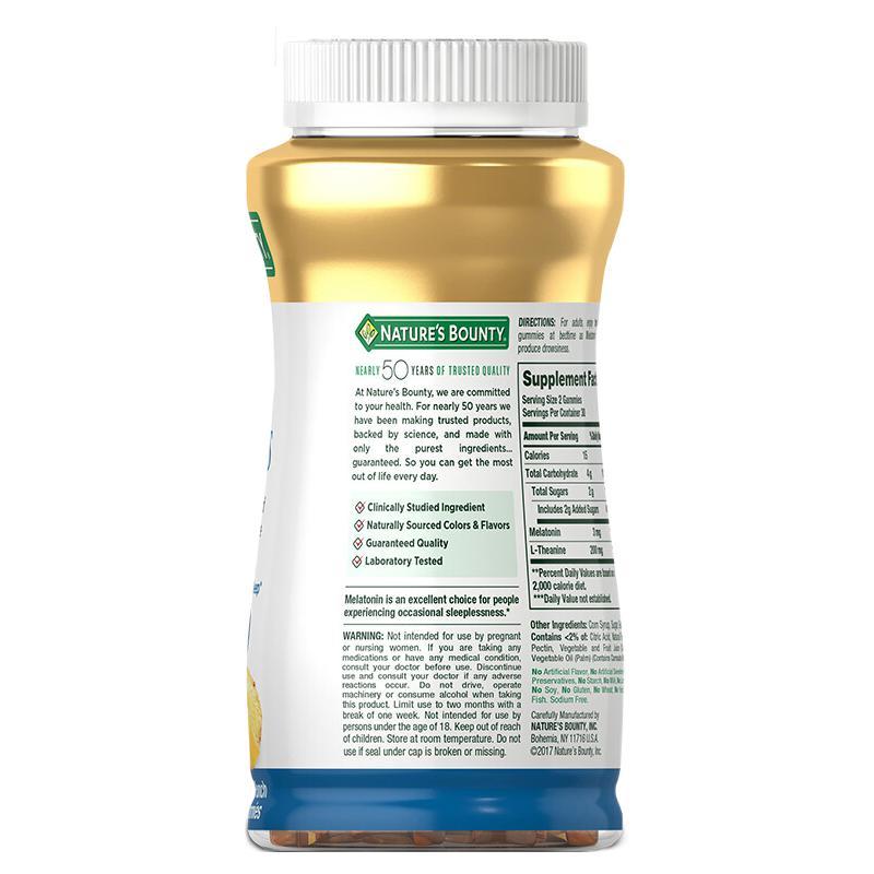 NATURES BOUNTY 自然之寶 褪黑素軟糖 60粒保健產品包裝創意設計欣賞(圖2)