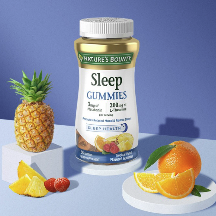 NATURES BOUNTY 自然之寶 褪黑素軟糖 60粒保健產品包裝創意設計欣賞(圖5)