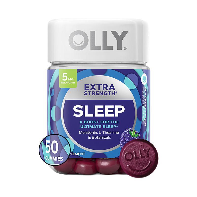 OLLY 好睡糖加強(qiáng)版 黑莓薄荷味 50粒保健產(chǎn)品包裝創(chuàng)意設(shè)計(jì)欣賞(圖1)