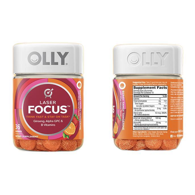 OLLY 注意力軟糖 36粒/瓶保健產品包裝創意設計欣賞(圖1)