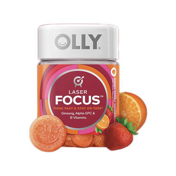 OLLY 注意力軟糖 36粒/瓶保健產品包裝創意設計欣賞(圖3)