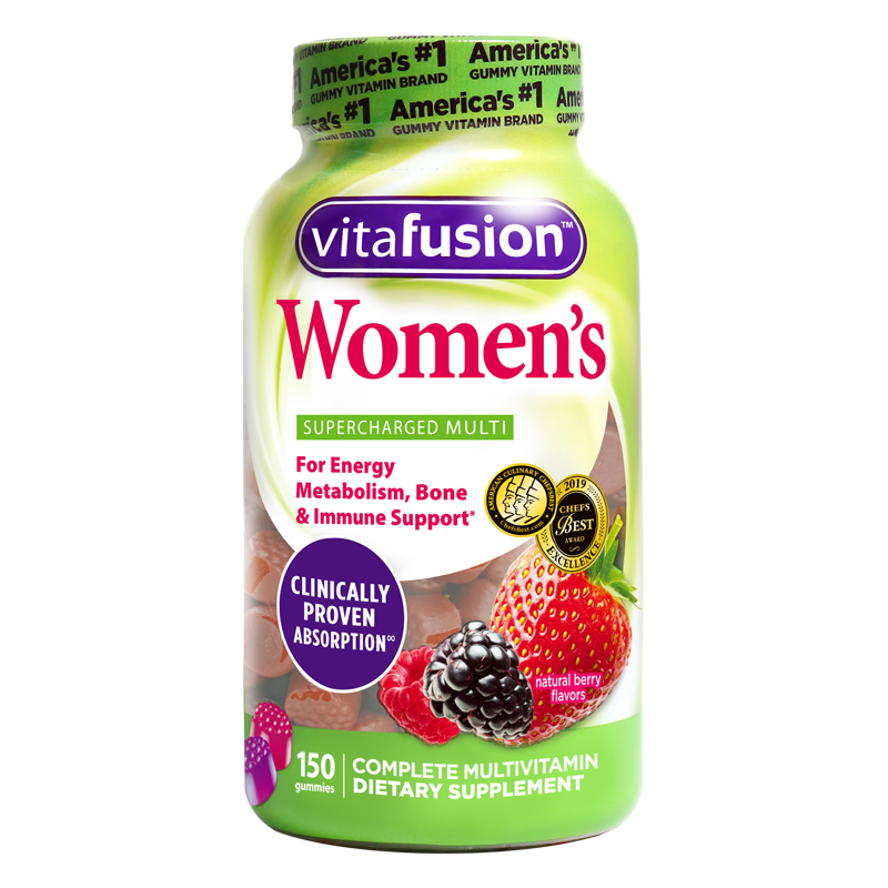 vitafusion 女士維生素軟糖 150粒保健產品包裝創意設計欣賞(圖1)