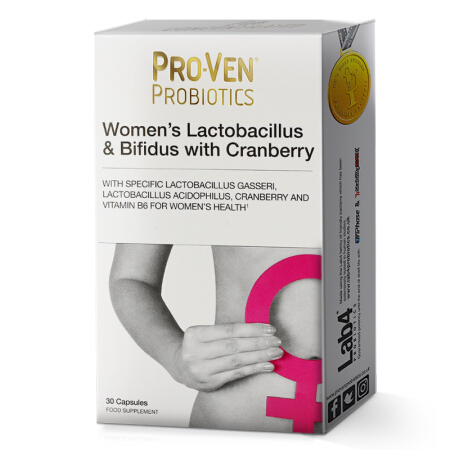 ProVen 女性蔓越莓益生菌膠囊 30粒保健產品包裝創意設計欣賞(圖1)