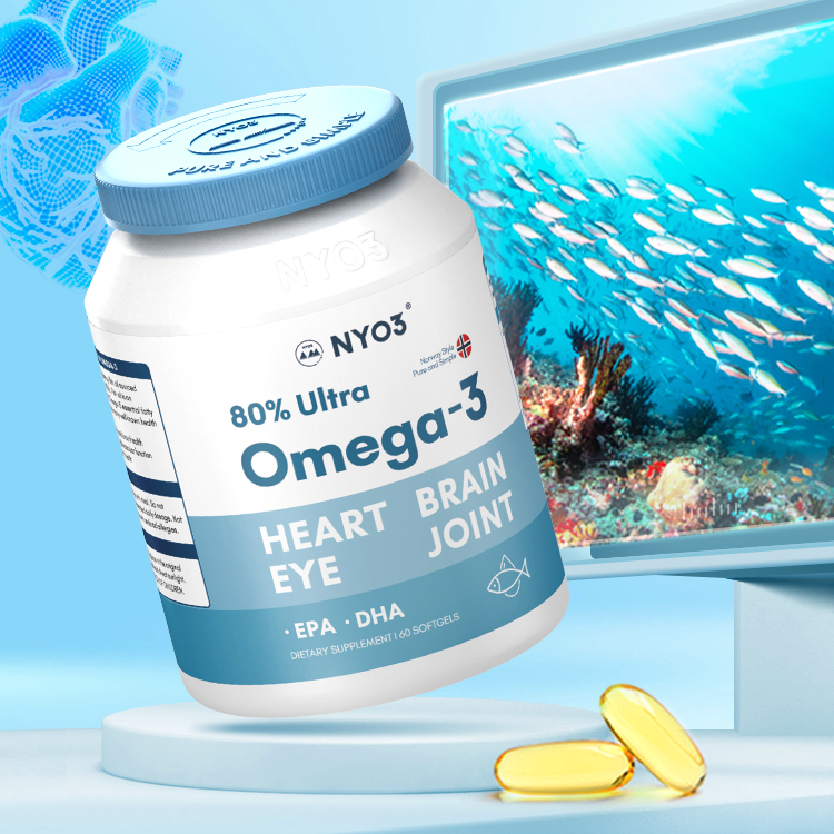 NYO3 80%OMEGA-3 深海魚油保健產品包裝創意設計欣賞(圖2)