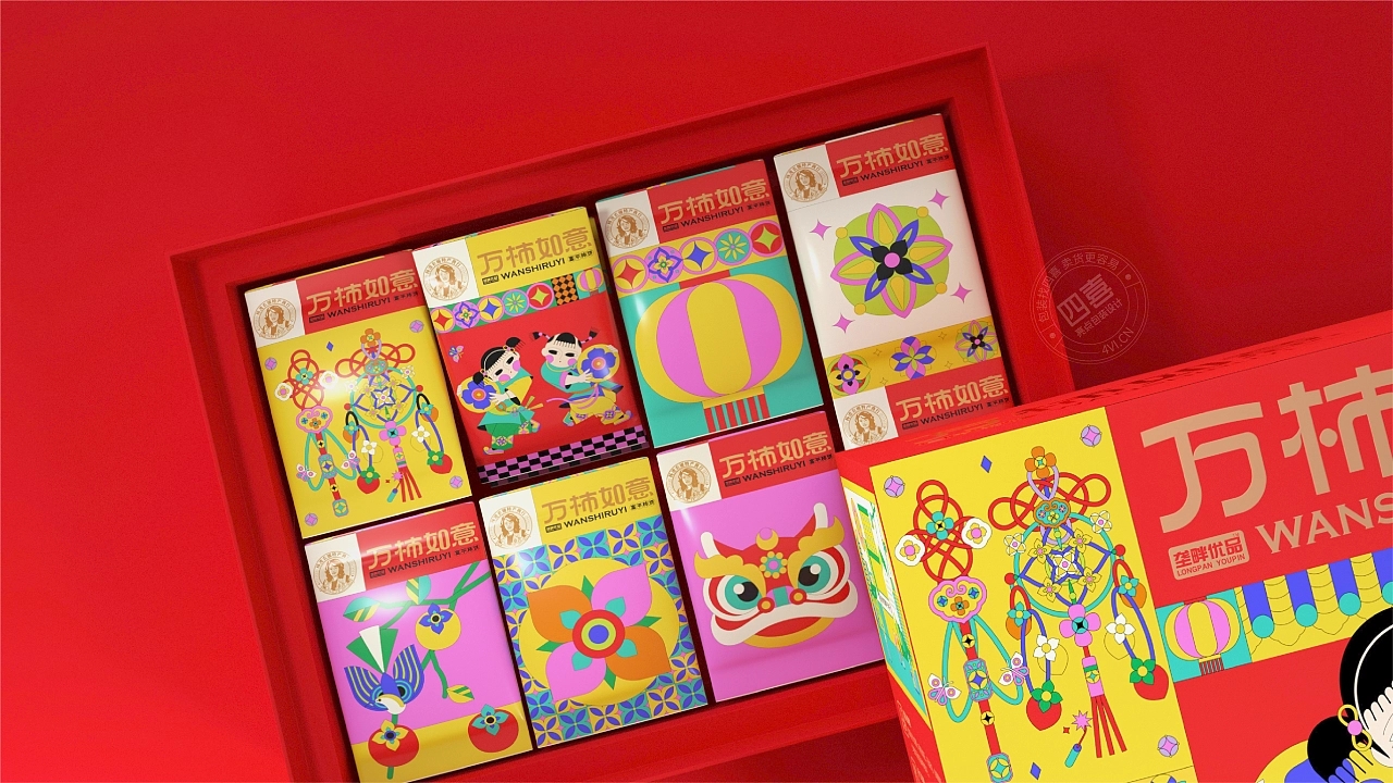 柿餅禮盒包裝設計(圖1)