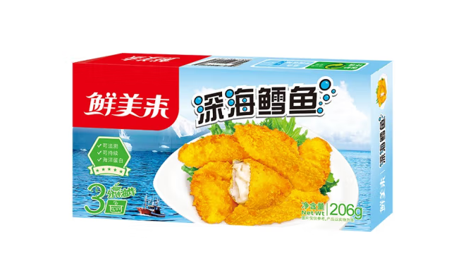 深海鱈魚條外包裝盒如何設計(圖1)