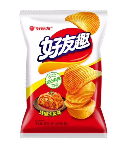 泡菜味薯片包裝袋設計作品欣賞(圖1)