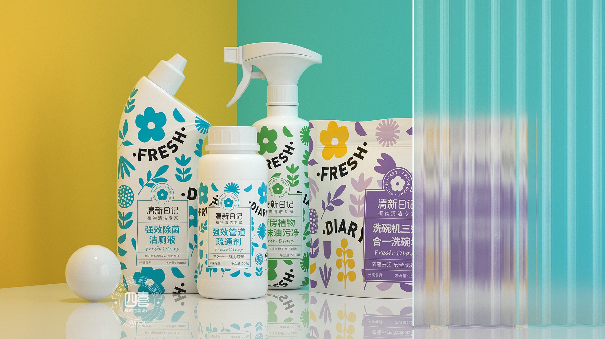 居家清潔產品外包裝設計作品欣賞(圖1)