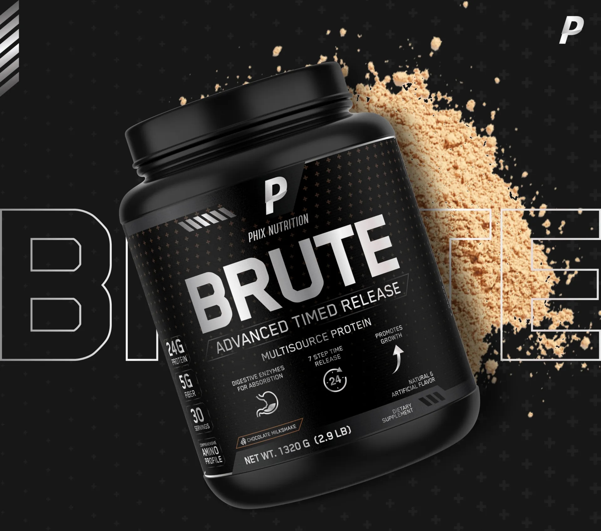 蛋白質(zhì)粉包裝罐設(shè)計(jì)欣賞(圖1)