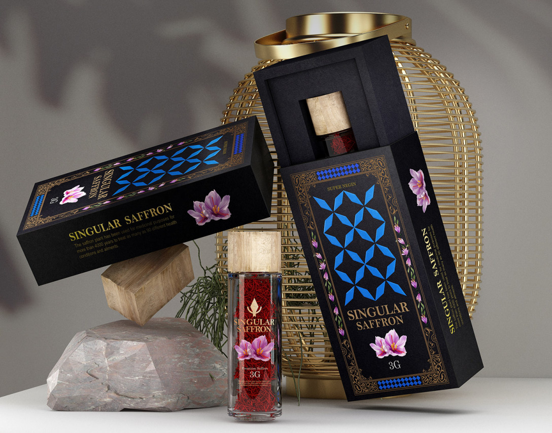 吸人眼球的藏紅花包裝盒設計欣賞(圖1)