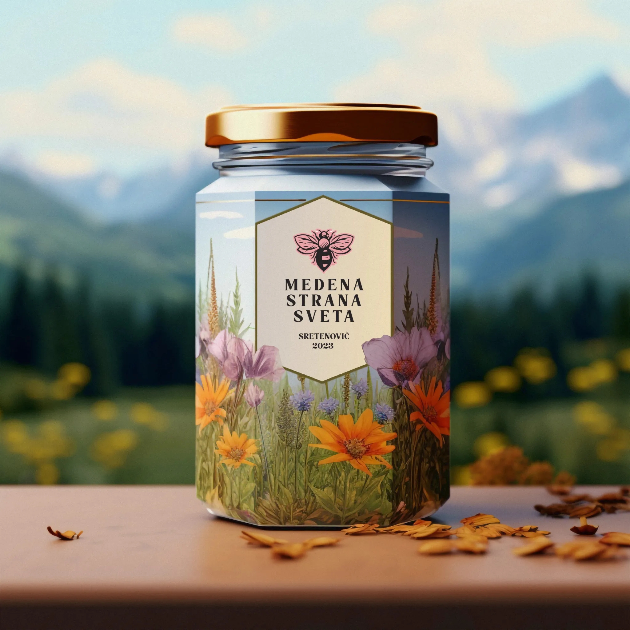 簡(jiǎn)潔優(yōu)雅的蜂蜜包裝瓶設(shè)計(jì)欣賞(圖1)