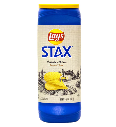 經典原味桶裝薯片包裝設計欣賞(圖1)