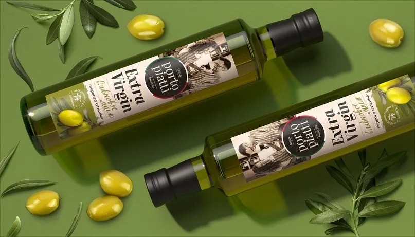瓶裝特級初榨橄欖油包裝設計欣賞(圖1)