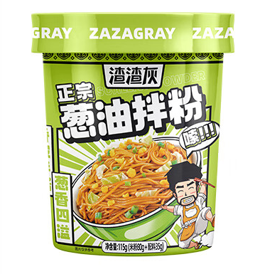 桶裝蔥油拌粉的包裝設計怎么做好(圖1)