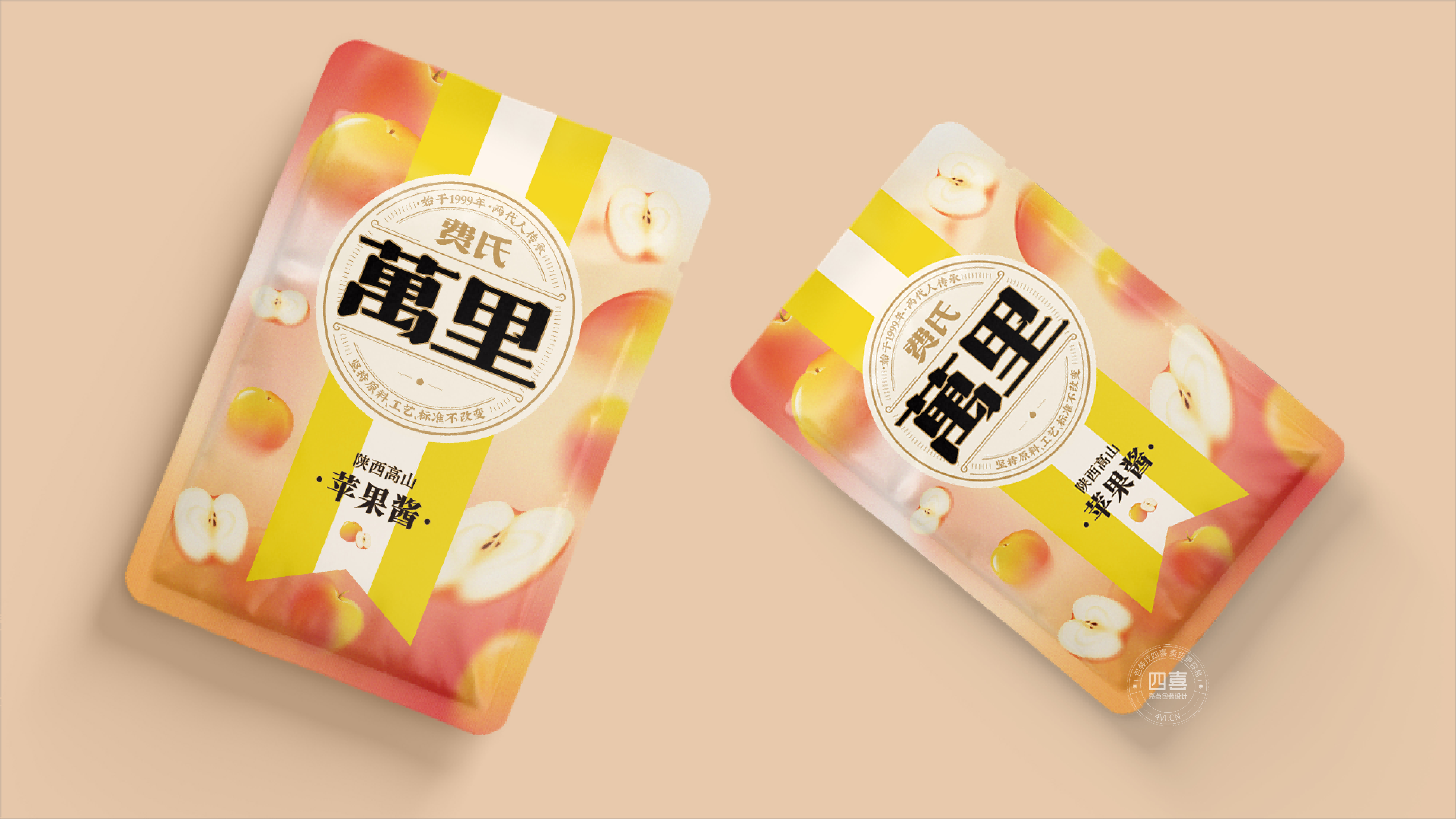 如何通過包裝設計傳達蘋果醬其獨特的口感和風味？(圖1)