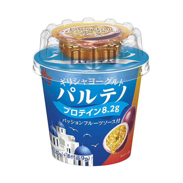 希臘酸奶帶帕爾特諾西番蓮醬森永乳業甜點酸奶包裝設計(圖1)