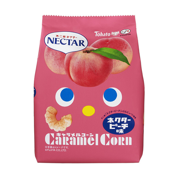 焦糖玉米連接器蜜桃味東鴿點心包裝設計(圖1)