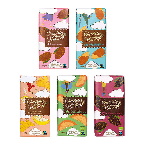 巧克力牛奶杏仁牛奶姜汁和檸檬深橙深橙綠茶中心包裝設(shè)計(圖1)