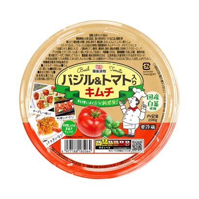 羅勒加番茄的泡菜備后腌菜咸菜咸煮包裝設計(圖1)