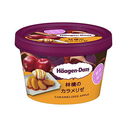 哈根達斯迷你杯蘋果的卡拉梅利澤限時哈根達斯日本冰淇淋類包裝設計(圖1)