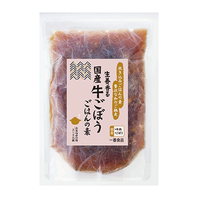 生姜香味國產牛蒡子米飯之素第一烹飪品包裝設計(圖1)