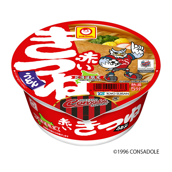 麥爾紅狐貍烏冬面孔薩多雷應援杯東洋水產面類包裝設計(圖1)