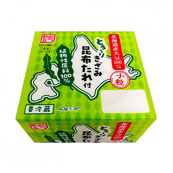 食品飲料包裝設計帶有粘稠海帶的國產小粒納豆小杉食品(圖1)