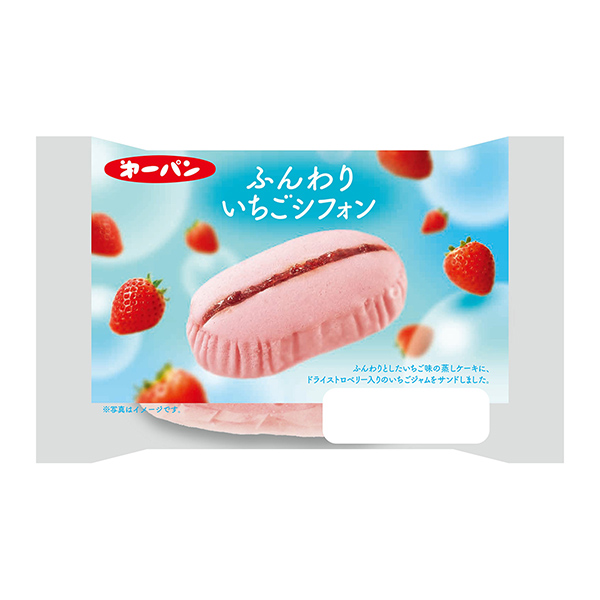 草莓雪紡第一屋制面包食品飲料包裝設計(圖1)