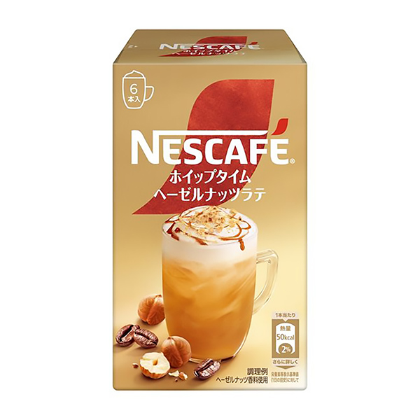 雀巢咖啡攪打時(shí)間榛子拿鐵雀巢日本食品飲料包裝設(shè)計(jì)(圖1)